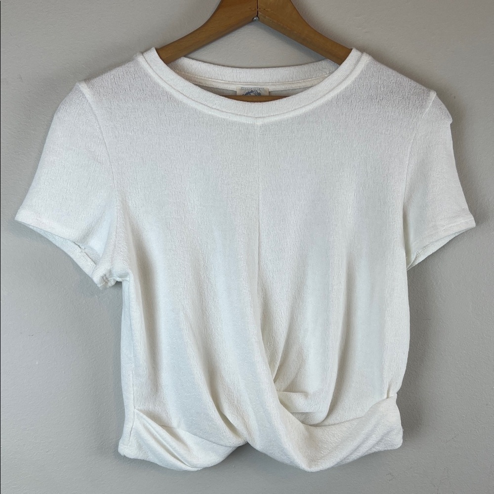 Blue Rain white crop top women’s size medium - Picture 2 of 9